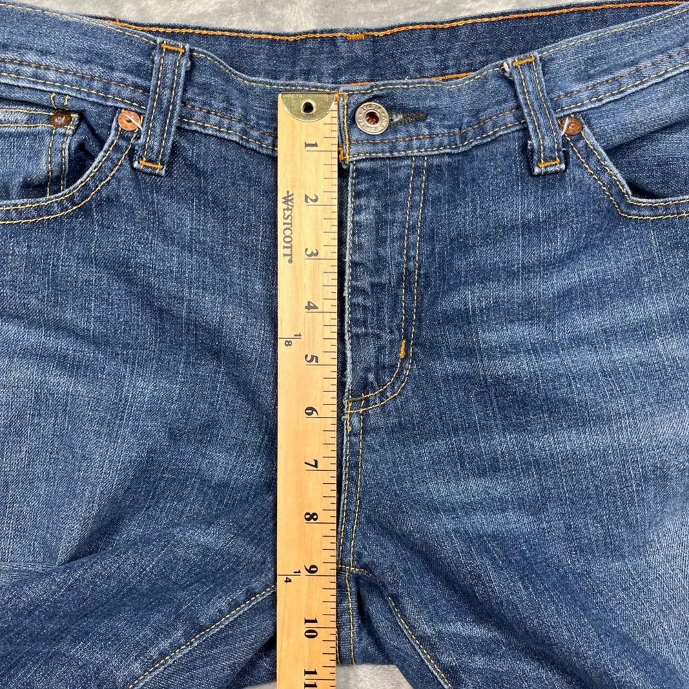 Polo Jeans Co Ralph Lauren Stretch Kelly Jean Distressed Bootcut Women Blue 12R - Picture 11 of 12